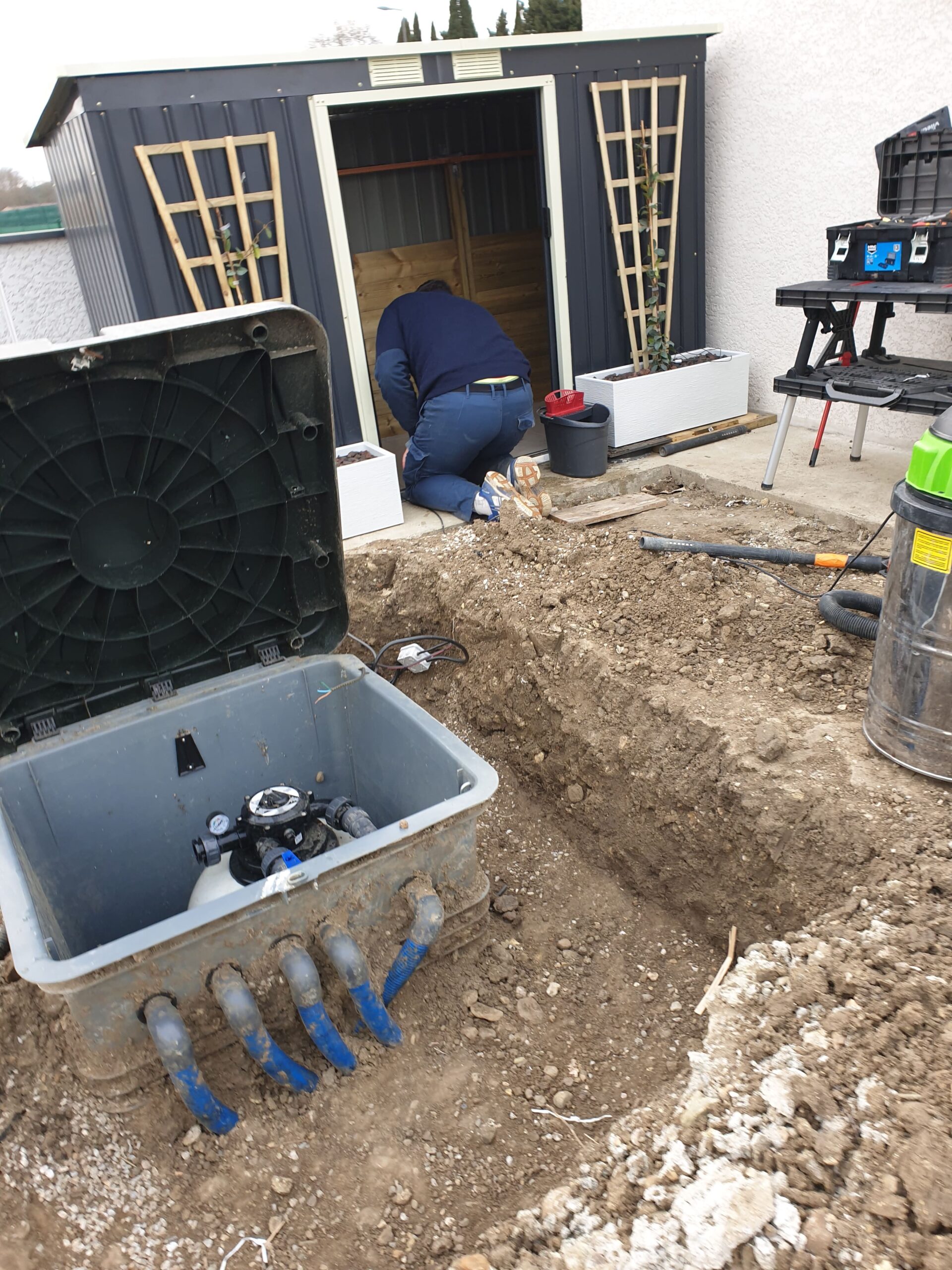 Démontage système de filtration existant