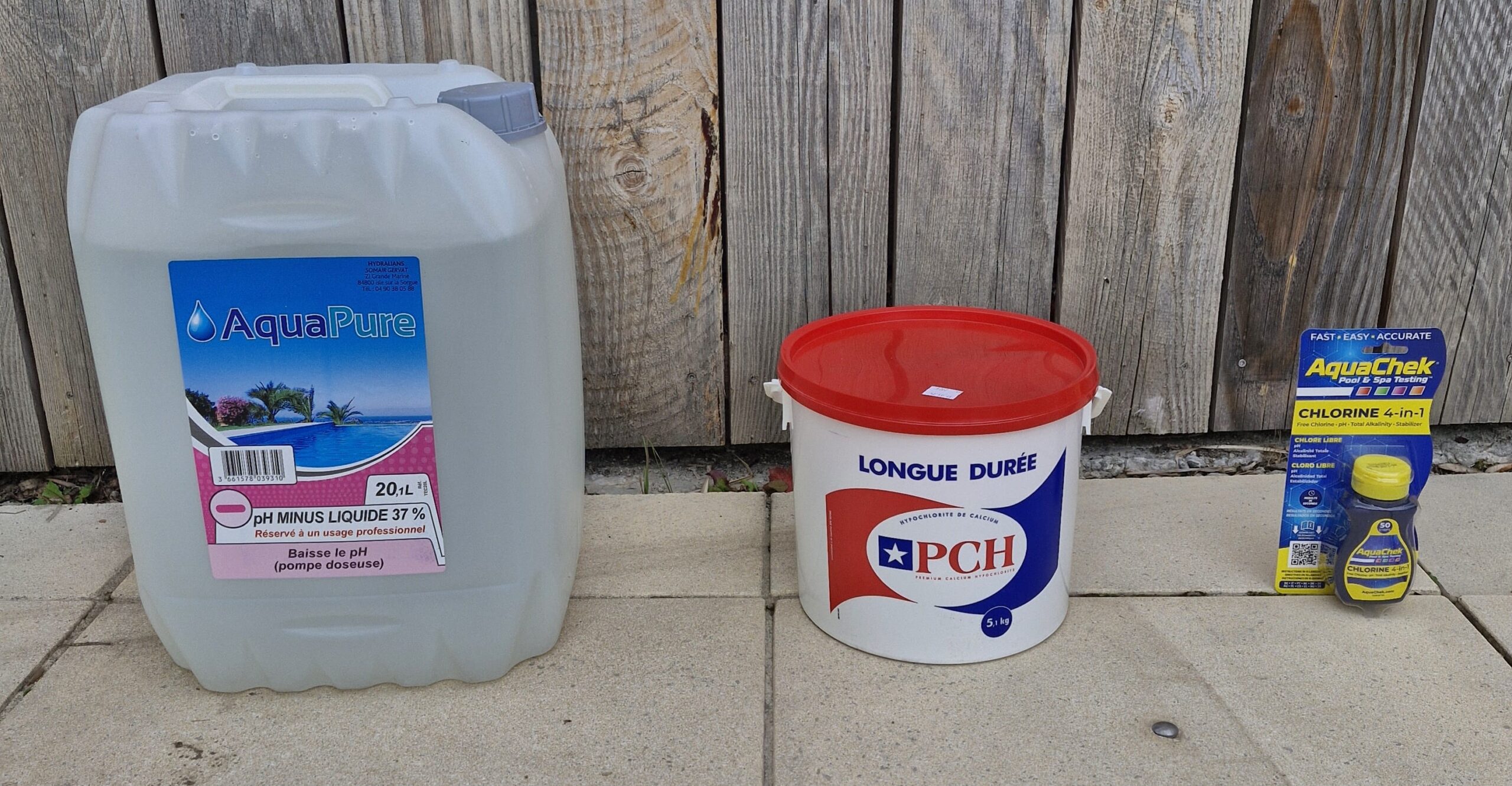 PCH longue durée, PH Pro et test Aquachek